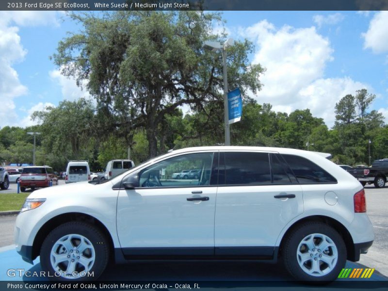 White Suede / Medium Light Stone 2013 Ford Edge SE EcoBoost