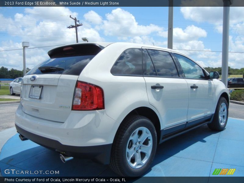 White Suede / Medium Light Stone 2013 Ford Edge SE EcoBoost