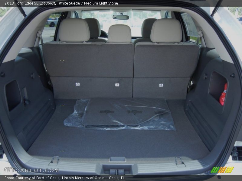White Suede / Medium Light Stone 2013 Ford Edge SE EcoBoost