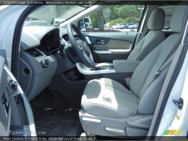 White Suede / Medium Light Stone 2013 Ford Edge SE EcoBoost