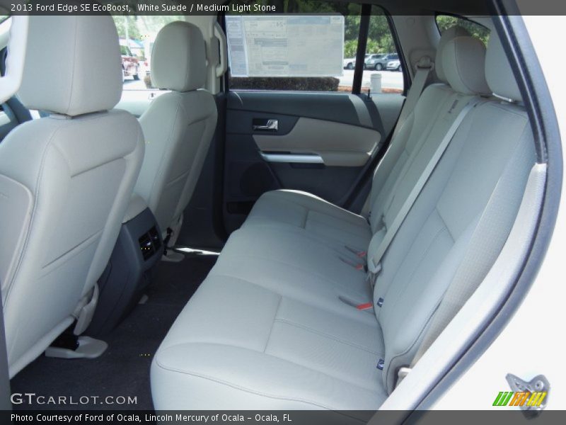 White Suede / Medium Light Stone 2013 Ford Edge SE EcoBoost