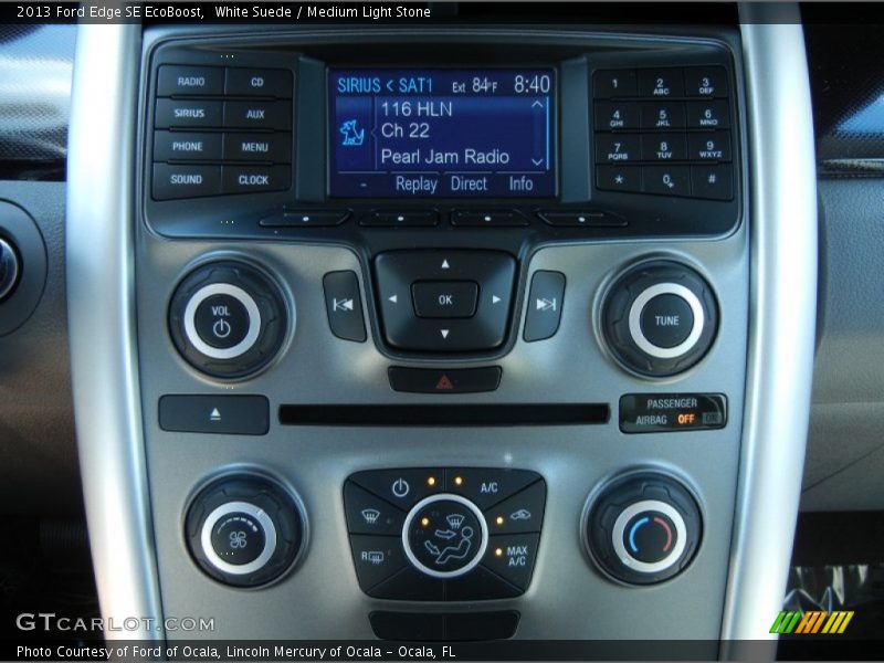 White Suede / Medium Light Stone 2013 Ford Edge SE EcoBoost
