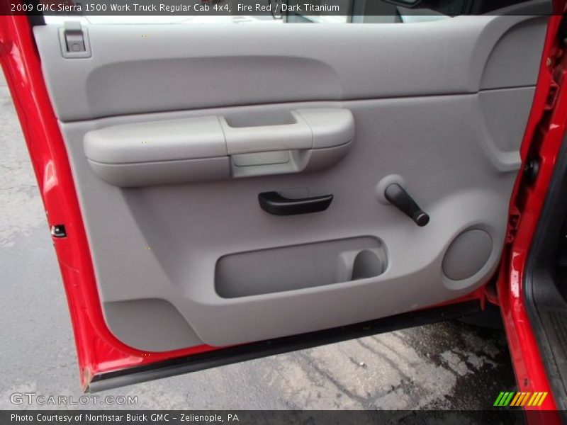 Fire Red / Dark Titanium 2009 GMC Sierra 1500 Work Truck Regular Cab 4x4