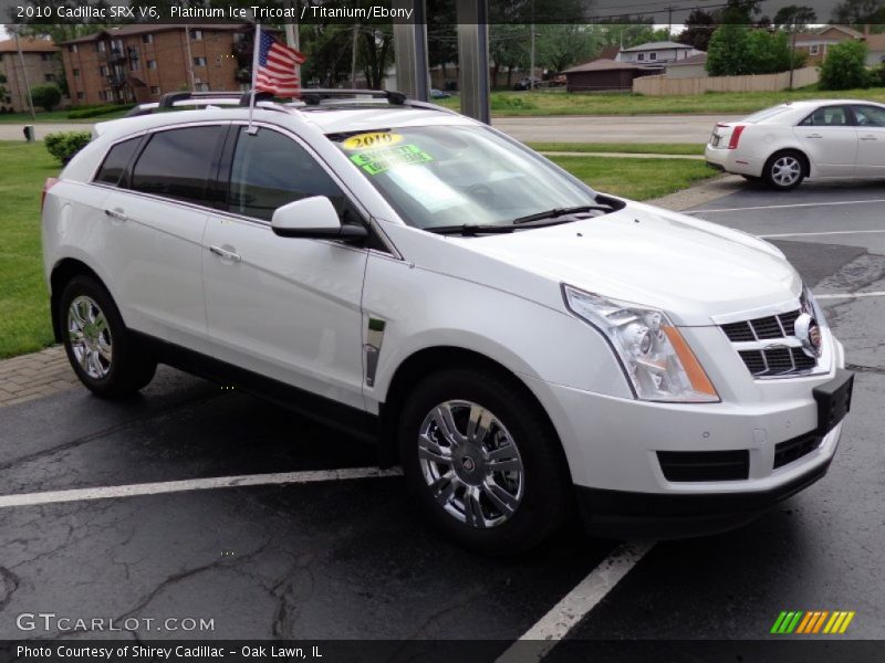 Platinum Ice Tricoat / Titanium/Ebony 2010 Cadillac SRX V6