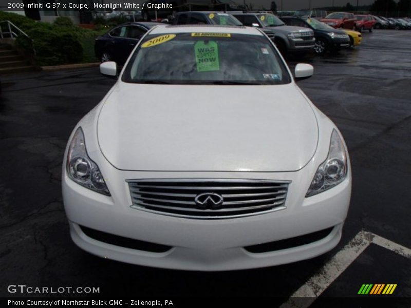 Moonlight White / Graphite 2009 Infiniti G 37 x Coupe