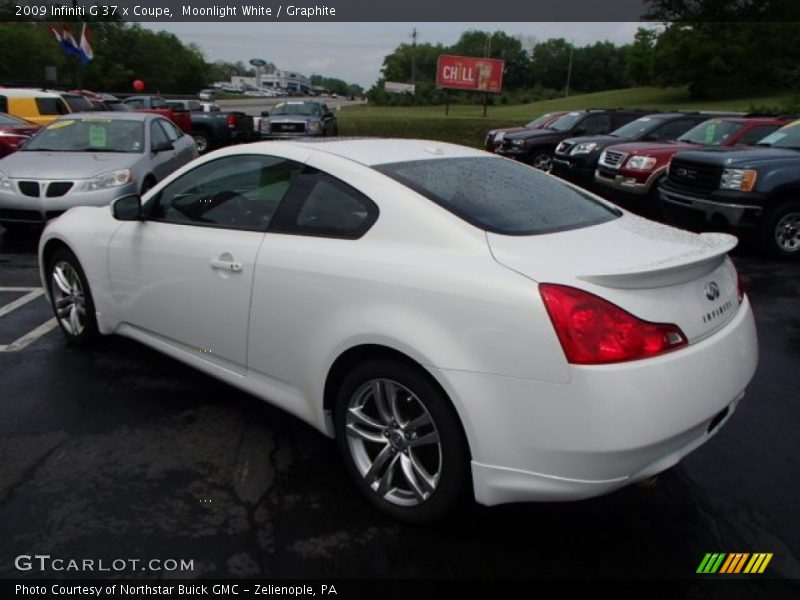 Moonlight White / Graphite 2009 Infiniti G 37 x Coupe