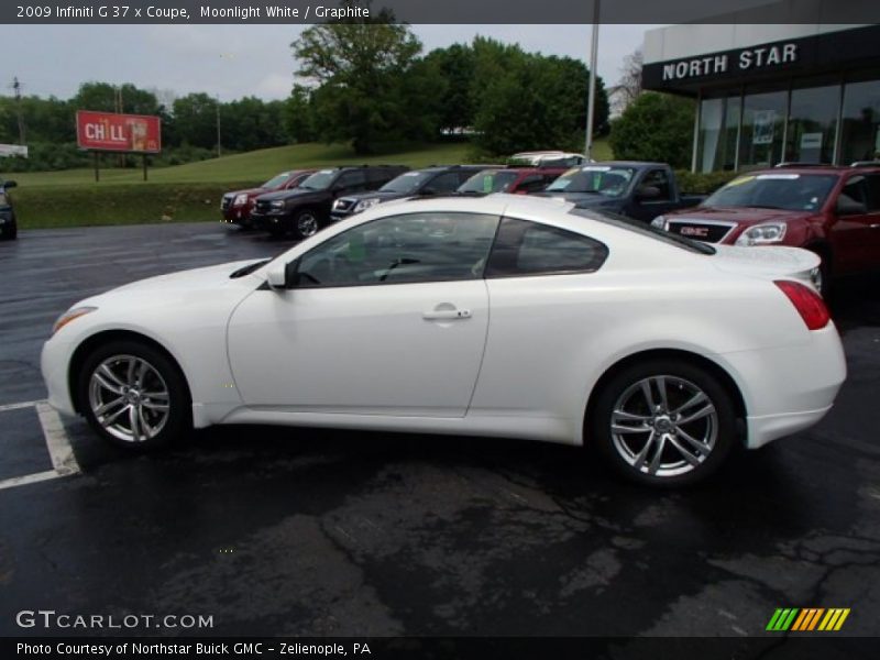 Moonlight White / Graphite 2009 Infiniti G 37 x Coupe