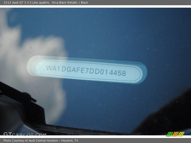 Orca Black Metallic / Black 2013 Audi Q7 3.0 S Line quattro