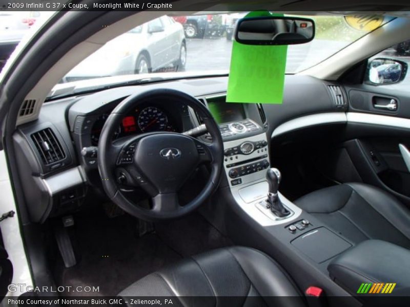 Moonlight White / Graphite 2009 Infiniti G 37 x Coupe