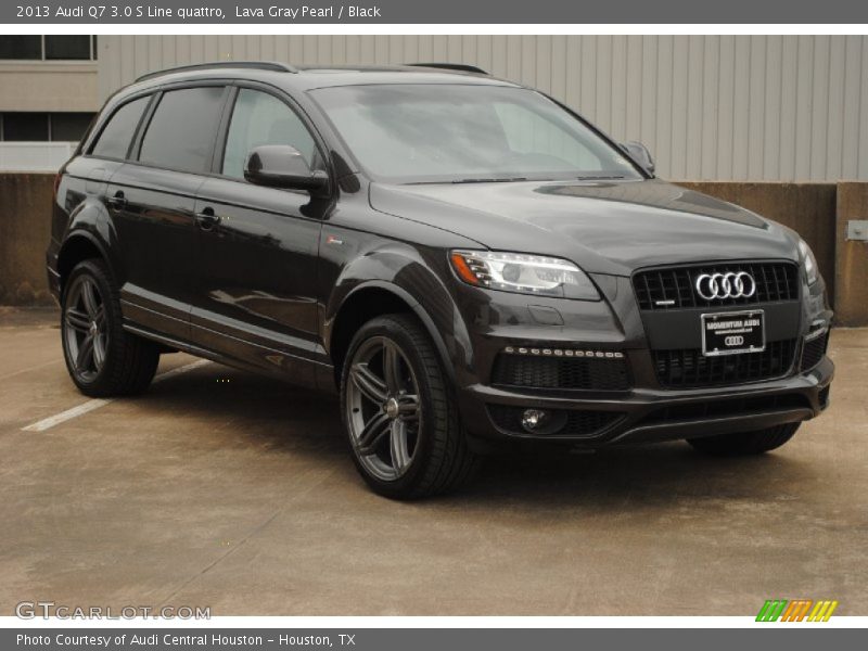 Lava Gray Pearl / Black 2013 Audi Q7 3.0 S Line quattro
