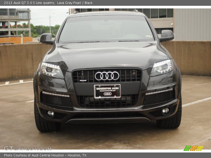 Lava Gray Pearl / Black 2013 Audi Q7 3.0 S Line quattro