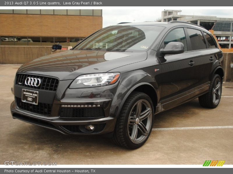 Lava Gray Pearl / Black 2013 Audi Q7 3.0 S Line quattro