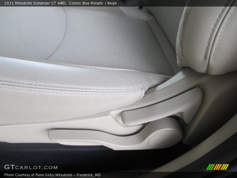 Cosmic Blue Metallic / Beige 2011 Mitsubishi Outlander GT AWD