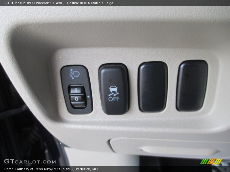 Cosmic Blue Metallic / Beige 2011 Mitsubishi Outlander GT AWD