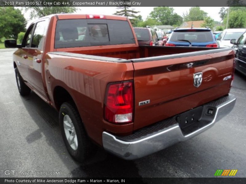 Copperhead Pearl / Black/Diesel Gray 2013 Ram 1500 SLT Crew Cab 4x4