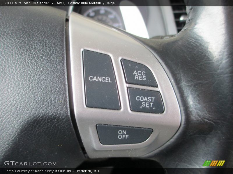 Cosmic Blue Metallic / Beige 2011 Mitsubishi Outlander GT AWD