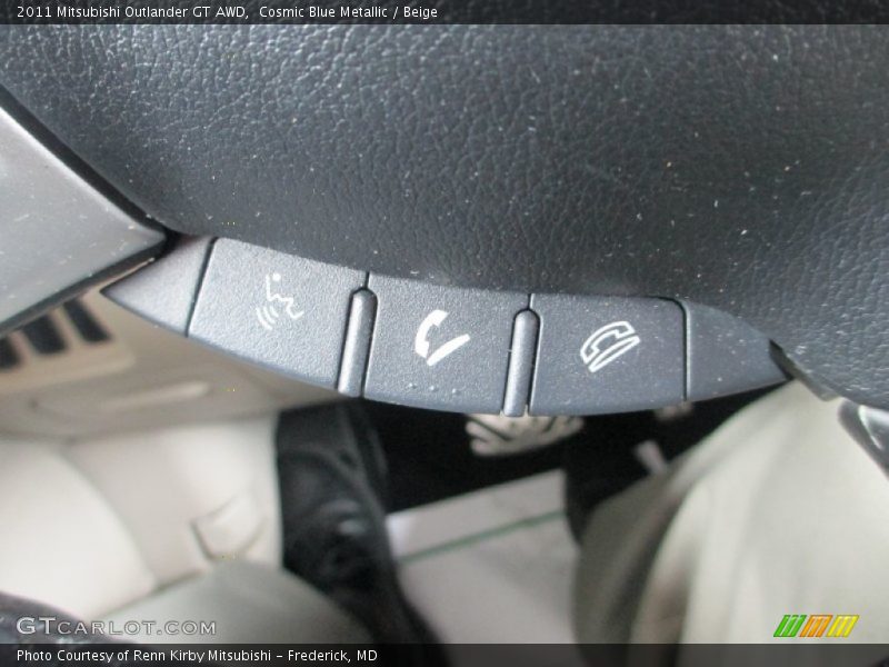 Cosmic Blue Metallic / Beige 2011 Mitsubishi Outlander GT AWD