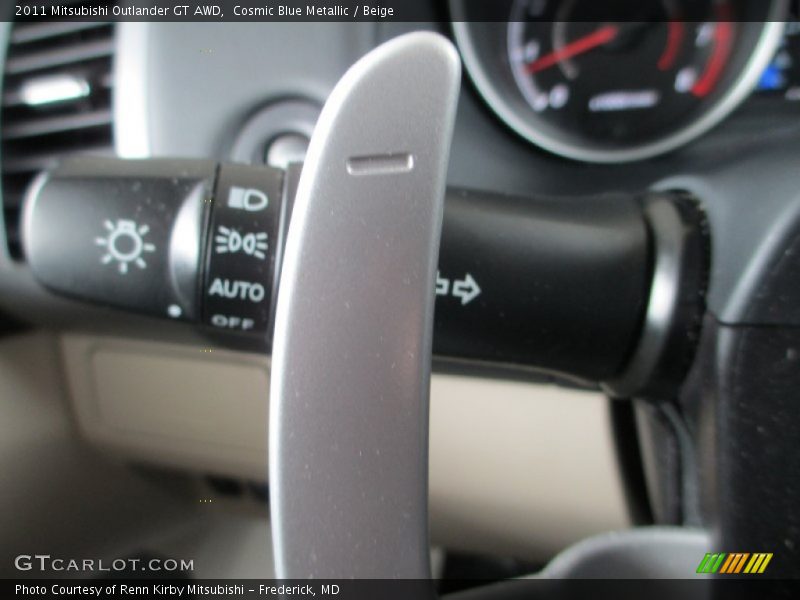 Cosmic Blue Metallic / Beige 2011 Mitsubishi Outlander GT AWD