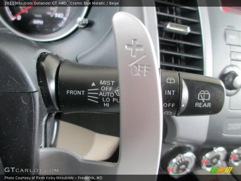 Cosmic Blue Metallic / Beige 2011 Mitsubishi Outlander GT AWD
