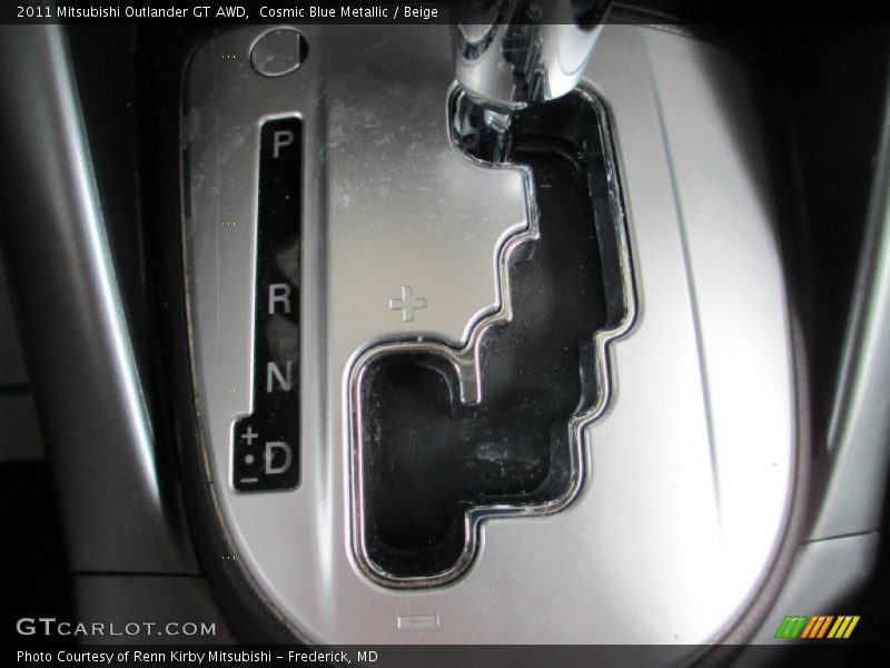 Cosmic Blue Metallic / Beige 2011 Mitsubishi Outlander GT AWD
