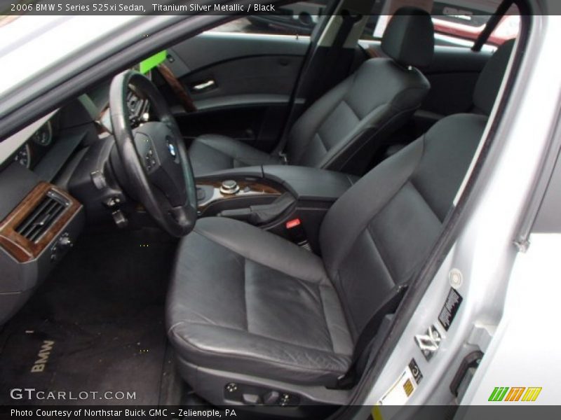 Titanium Silver Metallic / Black 2006 BMW 5 Series 525xi Sedan