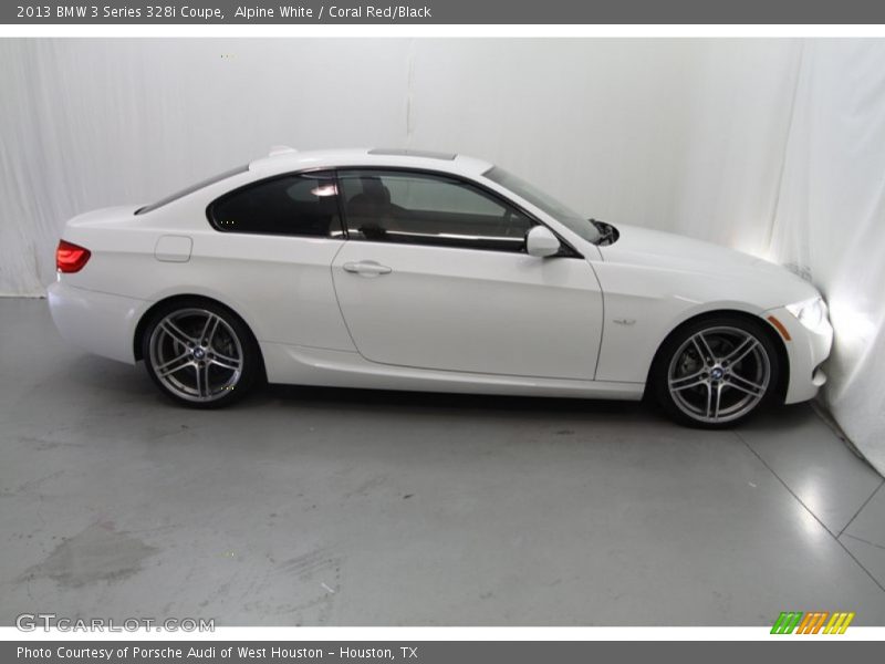 Alpine White / Coral Red/Black 2013 BMW 3 Series 328i Coupe