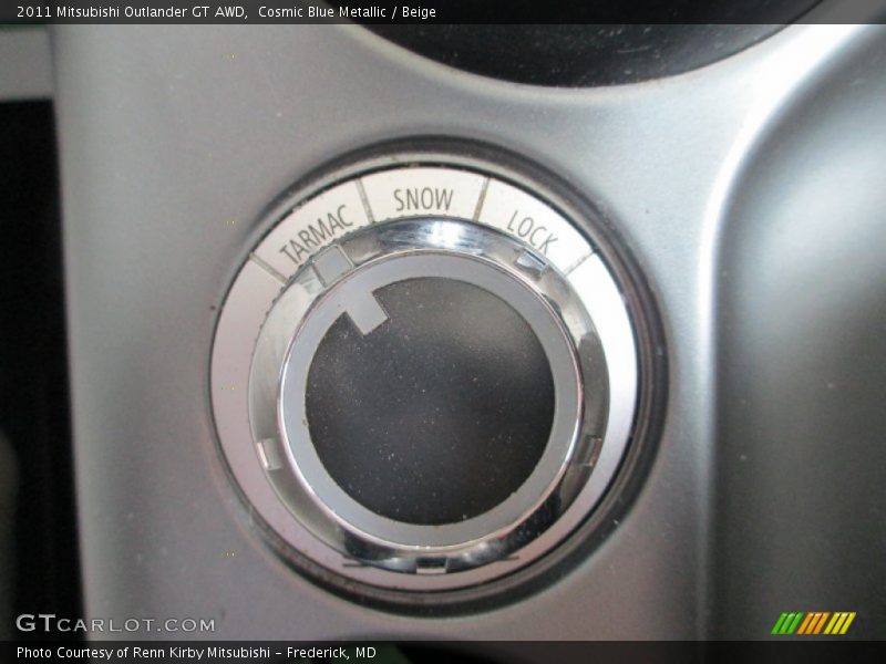 Cosmic Blue Metallic / Beige 2011 Mitsubishi Outlander GT AWD