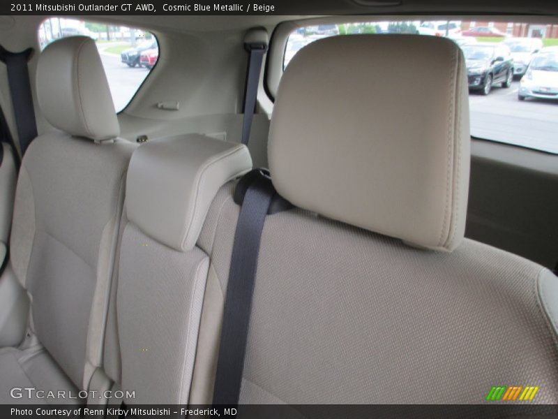 Cosmic Blue Metallic / Beige 2011 Mitsubishi Outlander GT AWD