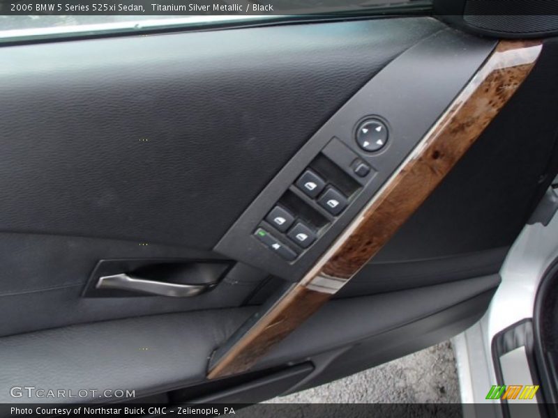 Titanium Silver Metallic / Black 2006 BMW 5 Series 525xi Sedan
