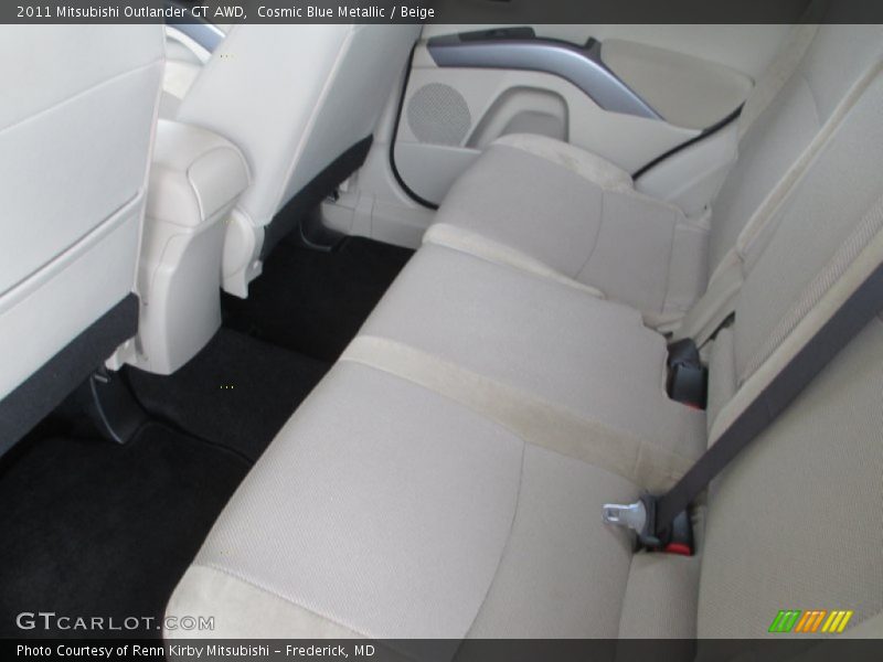 Cosmic Blue Metallic / Beige 2011 Mitsubishi Outlander GT AWD