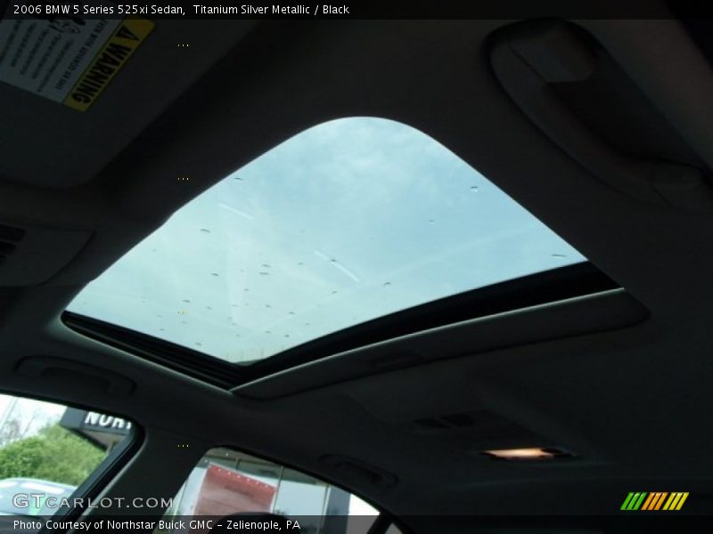 Titanium Silver Metallic / Black 2006 BMW 5 Series 525xi Sedan