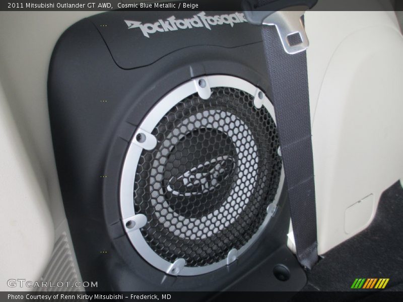 Cosmic Blue Metallic / Beige 2011 Mitsubishi Outlander GT AWD