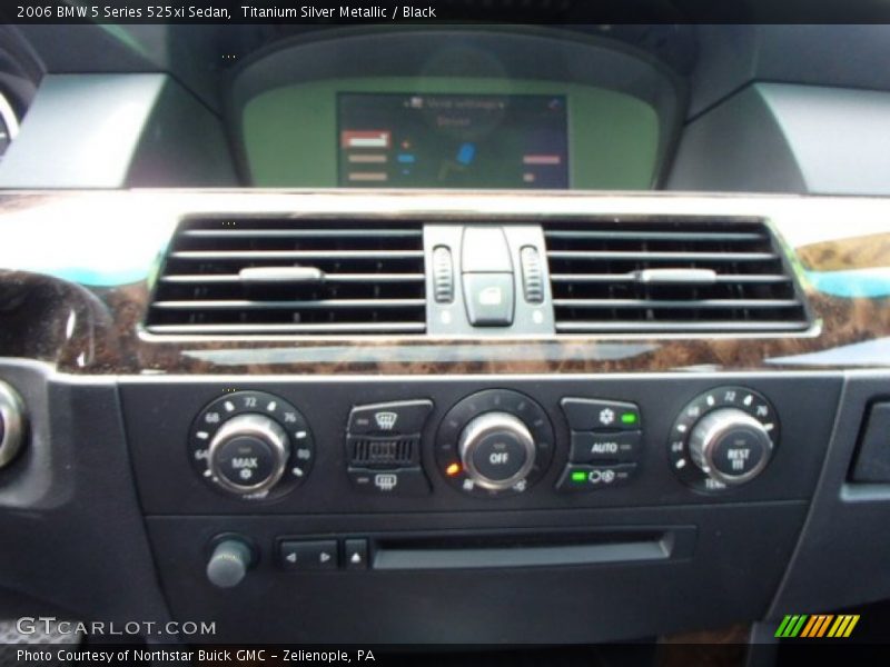 Titanium Silver Metallic / Black 2006 BMW 5 Series 525xi Sedan