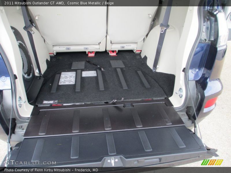 Cosmic Blue Metallic / Beige 2011 Mitsubishi Outlander GT AWD