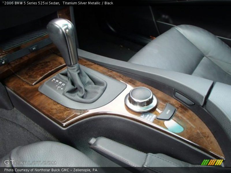 Titanium Silver Metallic / Black 2006 BMW 5 Series 525xi Sedan