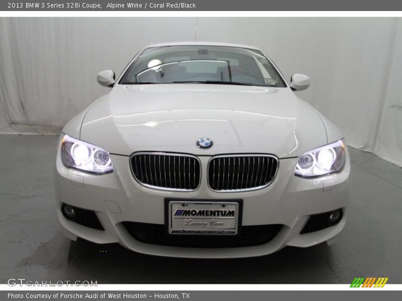 Alpine White / Coral Red/Black 2013 BMW 3 Series 328i Coupe
