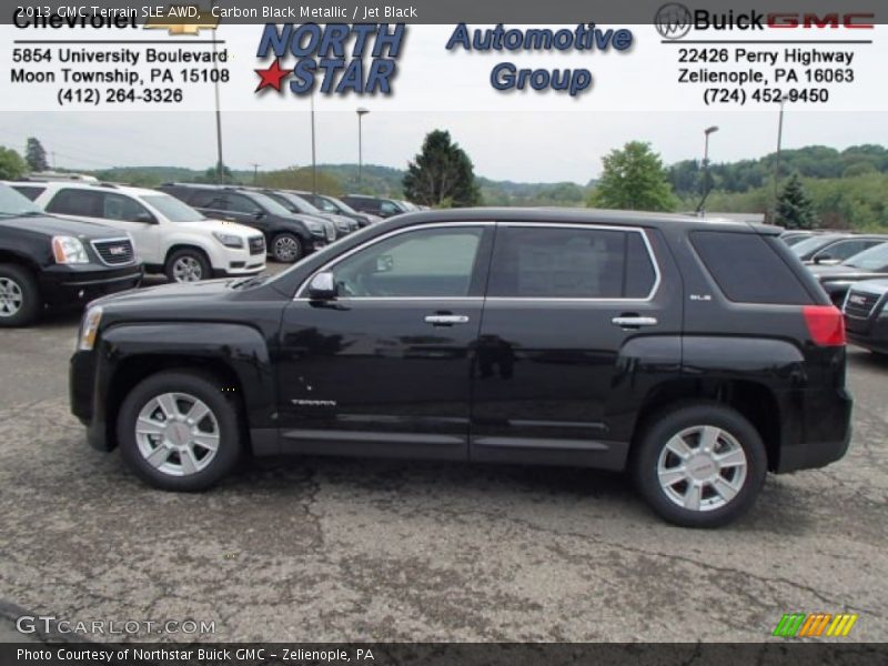 Carbon Black Metallic / Jet Black 2013 GMC Terrain SLE AWD