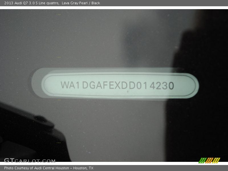 Lava Gray Pearl / Black 2013 Audi Q7 3.0 S Line quattro