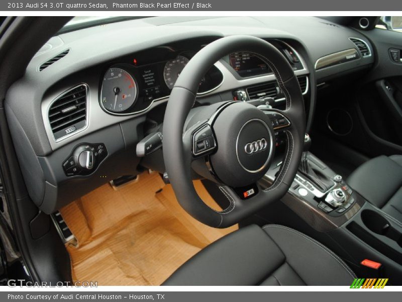 Phantom Black Pearl Effect / Black 2013 Audi S4 3.0T quattro Sedan