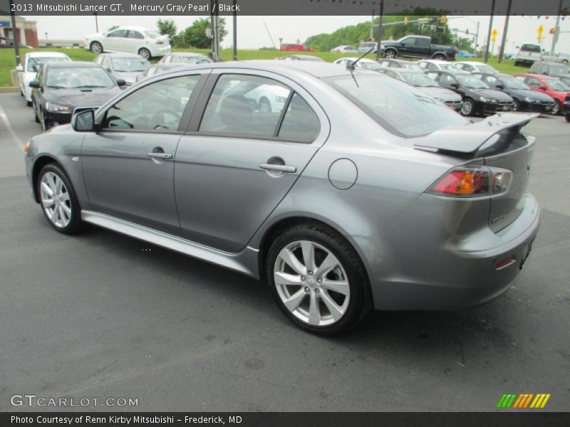 Mercury Gray Pearl / Black 2013 Mitsubishi Lancer GT
