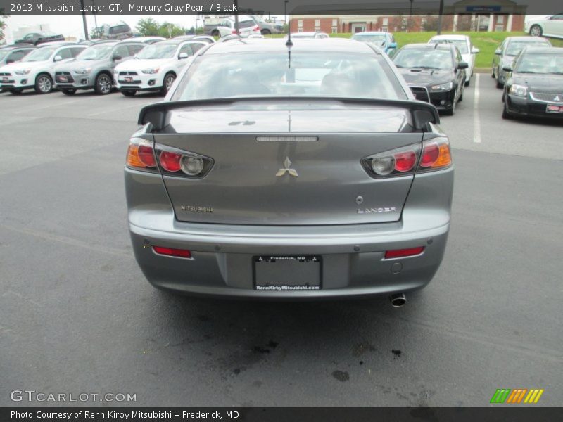 Mercury Gray Pearl / Black 2013 Mitsubishi Lancer GT