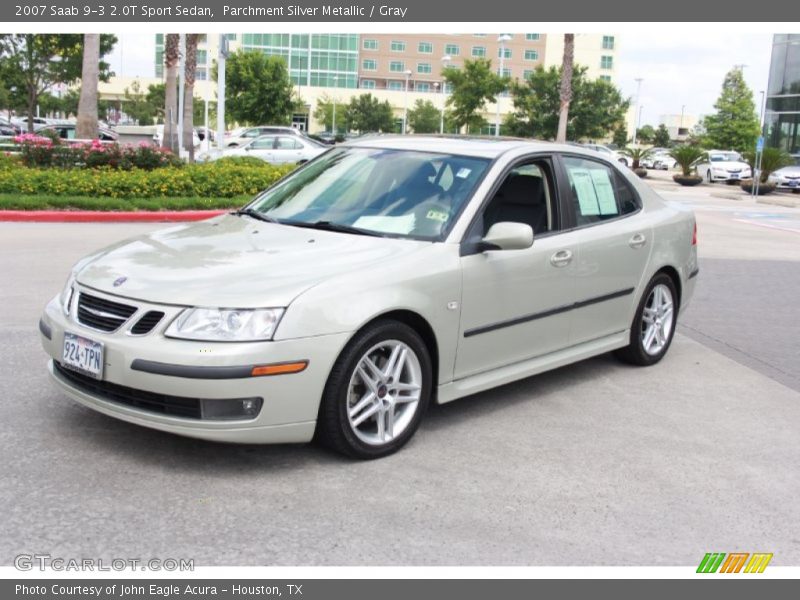 Parchment Silver Metallic / Gray 2007 Saab 9-3 2.0T Sport Sedan