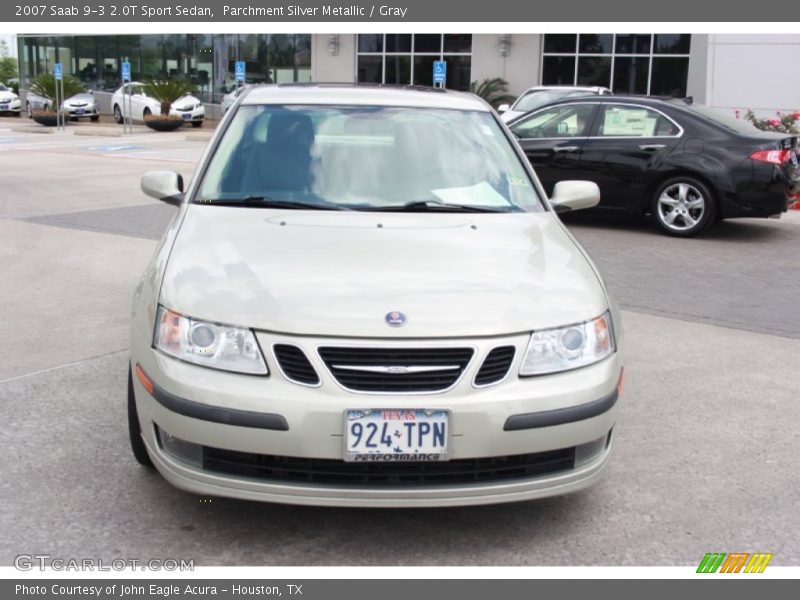 Parchment Silver Metallic / Gray 2007 Saab 9-3 2.0T Sport Sedan