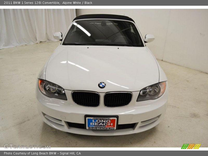 Alpine White / Black 2011 BMW 1 Series 128i Convertible