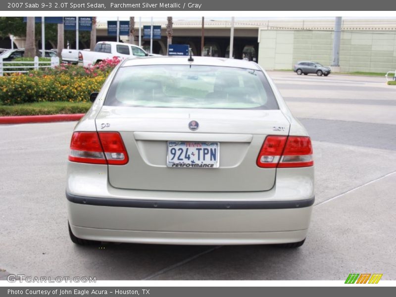 Parchment Silver Metallic / Gray 2007 Saab 9-3 2.0T Sport Sedan