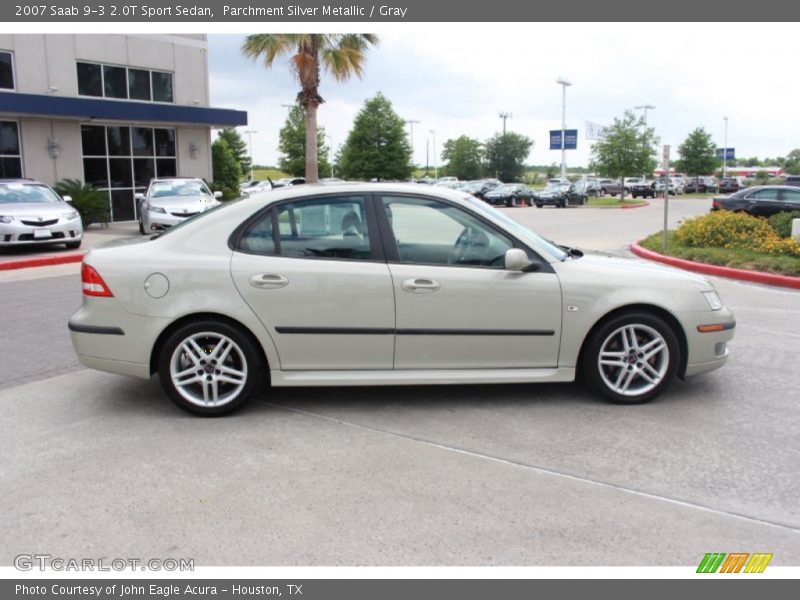 Parchment Silver Metallic / Gray 2007 Saab 9-3 2.0T Sport Sedan