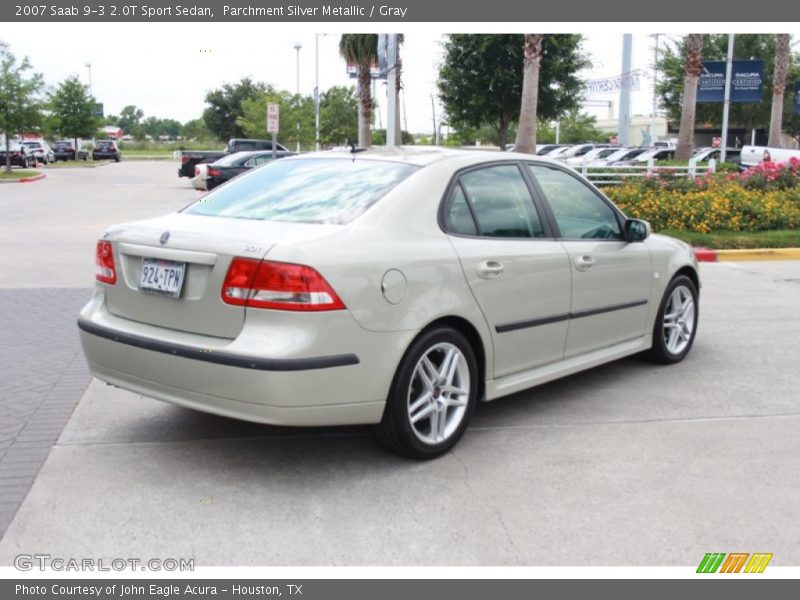 Parchment Silver Metallic / Gray 2007 Saab 9-3 2.0T Sport Sedan