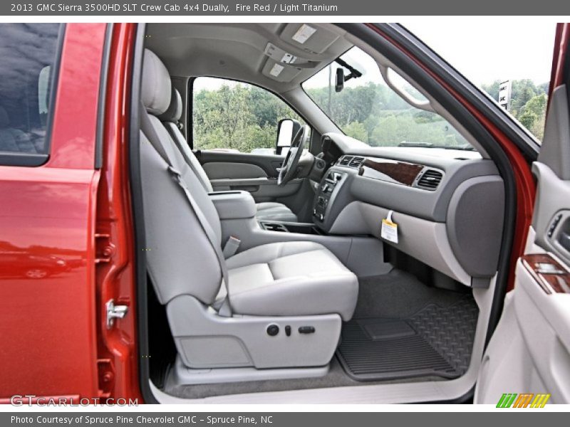 Front Seat of 2013 Sierra 3500HD SLT Crew Cab 4x4 Dually