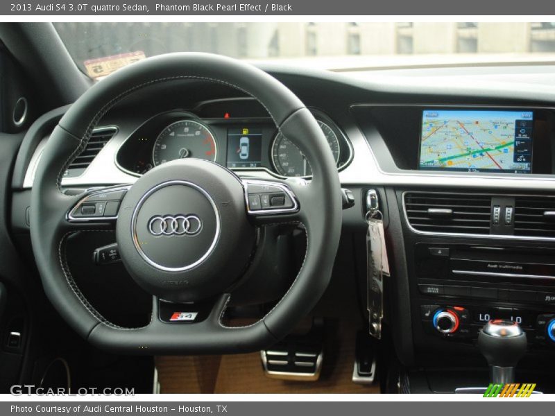 Phantom Black Pearl Effect / Black 2013 Audi S4 3.0T quattro Sedan