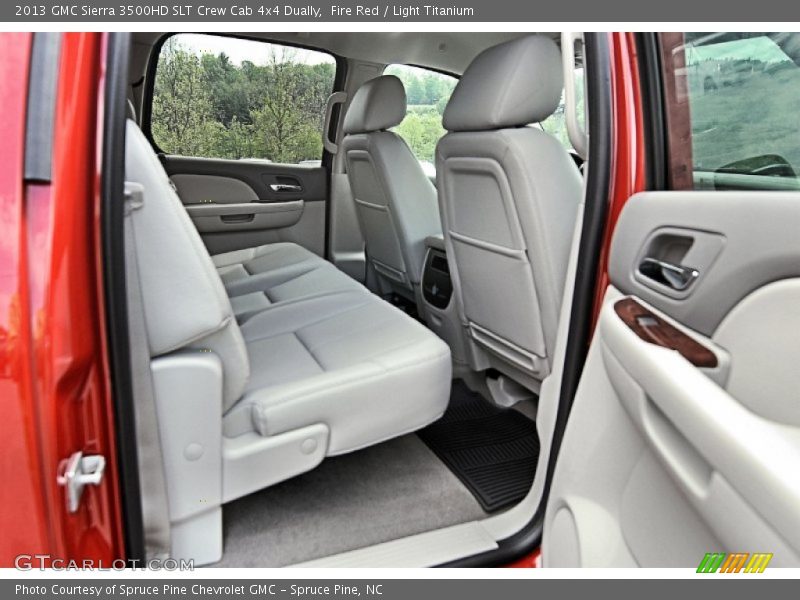 Rear Seat of 2013 Sierra 3500HD SLT Crew Cab 4x4 Dually